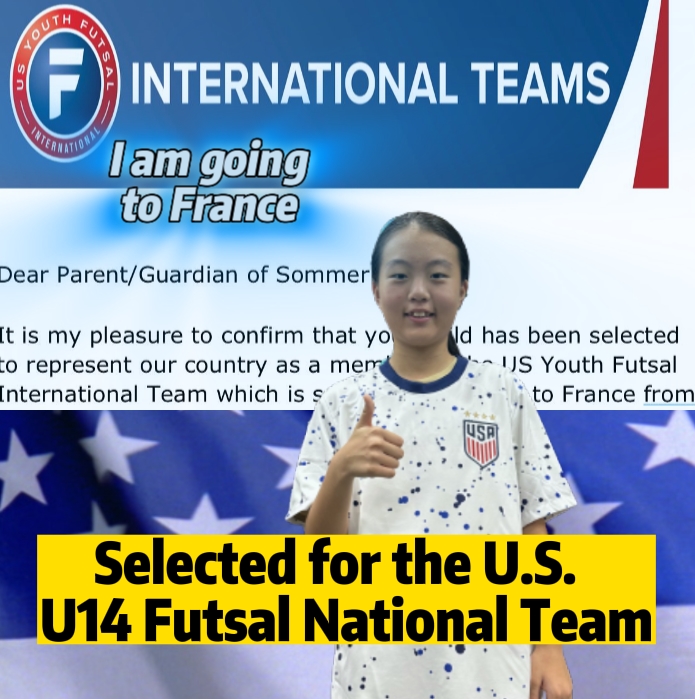 Selected for US U14 Futsal National Team