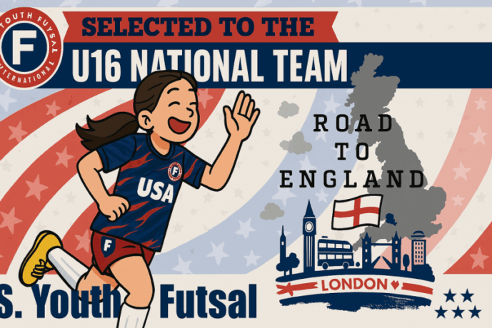 Sommer Earns U16 Futsal National Team Call-Up After Regional and National ID Success, Set to Represent USA in England for Third Time